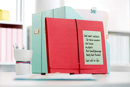 Post-it Notes, 4 in x 6 in, 5 Pads, America's #1 Favorite Sticky Notes, Marseille Collection, Pastel Colors (Pink, Mint, Yellow), Recyclable (660-5PK-AST) - Pack of 8 - size: 4" x 6" (Pack of 12)