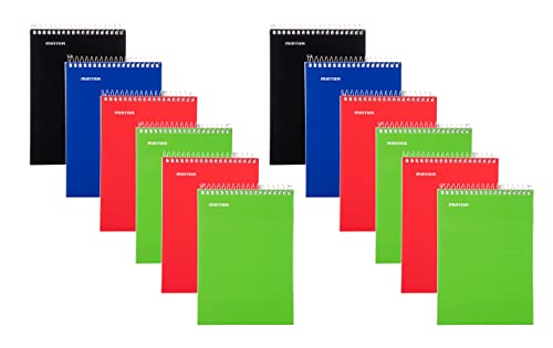 Mintra Office Small Spiral Notebooks (3x5 Top Spiral 144pk, Primary) - color: Primary, size: 3x5 Top Spiral 144pk