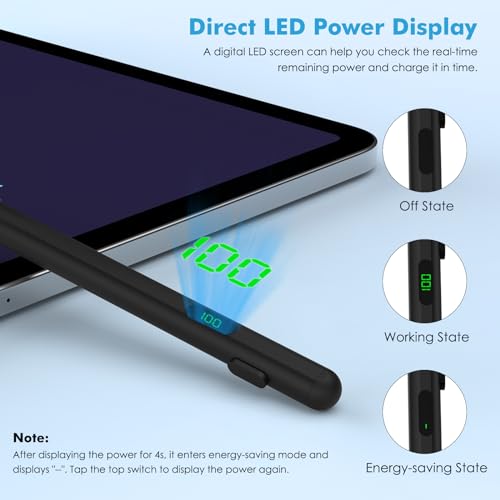 MoKo Universal Capacitive Stylus Pencil for Touch Screen, Black - color: Black