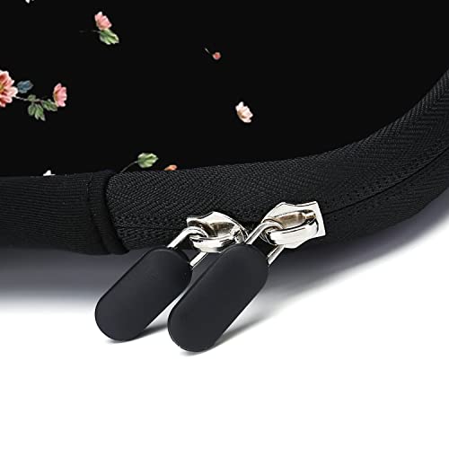 11.6-12.2 Inch Laptop Sleeve Case - Chromebook, Ultrabook, Notebook, Tablet Neoprene Handle Case for Men Women - Two Pockets Fit Apple MacBook Air, Samsung, Acer, HP, DELL (Flowers) - color: Flowers