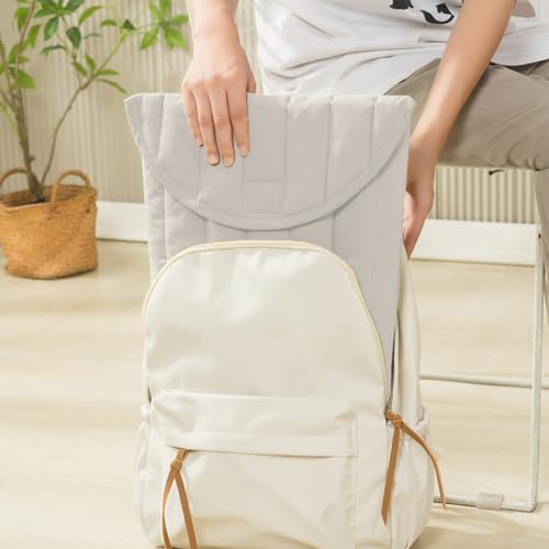 Puffy Laptop Sleeve 15-16 Inch, Soft Laptop Case, Grey Set | Compatible with 15-16 Inch Macbook Pro/Air, Asus/Dell/Lenovo Laptops, Protective Carrying Bag with Cable Storage Pouch - color: Grey Set, size: 15/16
