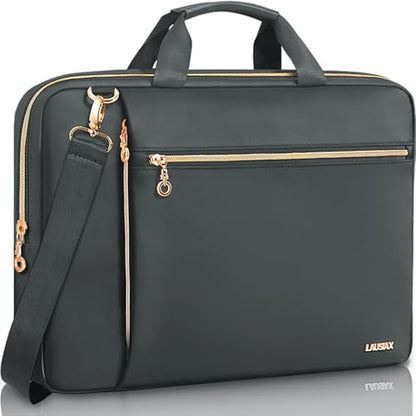 Laptop Case Bag Women Men Computer Sleeve Compatible with MacBook/Dell/HP/Acer/ASUS/LG, Waterproof Shoulder Carrying Briefcase, Grey, 15.6-16 Inch - color: Heather Grey, size: 15.6 inch