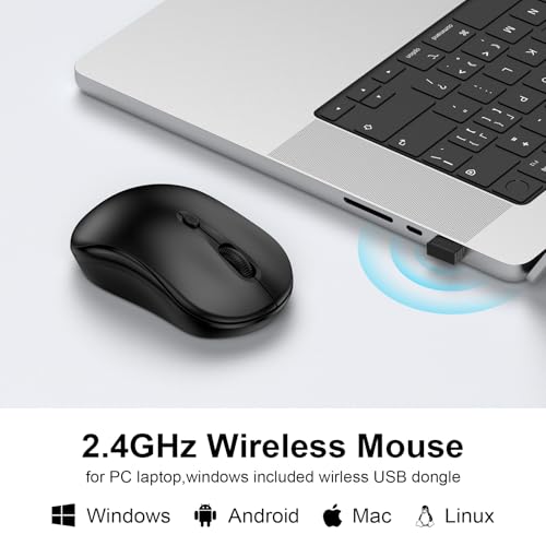 Wireless Mouse,Computer Wireless Cordless Mouse 2.4GHz HP Mice for Laptop,PC,Computer,HP, Windows,Chromebook,Notebook,Mac,Desktop USB Mice