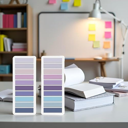 800 Pcs Purple Sticky Index Tabs, Page Markers Notes Tabs Writable and Repositionable Book Flags Tabs Strip Index Tabs for Page Marking Classify File