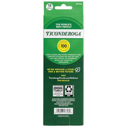 Ticonderoga Wooden Pencils, Pre-Sharpened, 2 HB Soft, Pastel Colors, 18 Count - style: 18 Count Pastel