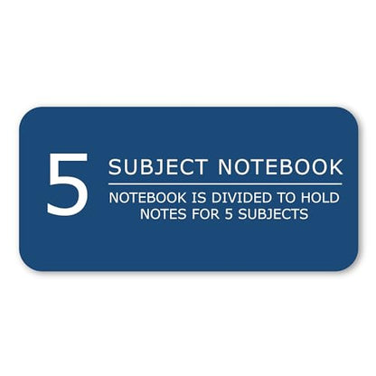 Roaring Spring Environotes Recycled Spiral Notebook, 5 Subject, 11" x 9", 160 Perforated Sheets, 20 lb Bio-Based Paper, College Ruled w/ Margin, Assorted Earthtone Covers, Double Pocket, 4 Dividers, Made in USA - size: 11" x 9" 160 Sheets (Pack of 1)