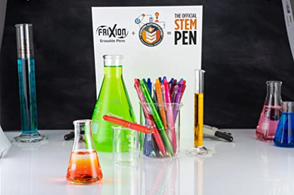 Pilot FriXion Clicker Erasable Gel Pens, Fine Point (0.7mm), Black Ink, 8-Pack - Refillable, Smooth Writing Pens for School, Journaling, and Office Use