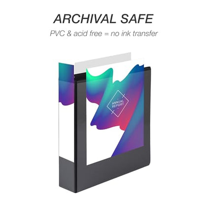 Samsill 1.5 Inch 3 Ring Binder, Economy Round Ring, Clear View Cover, 325 Sheet Capacity - for School, Home, Office - Charcoal Black - size: 1-Pack, style: 1.5 Inch