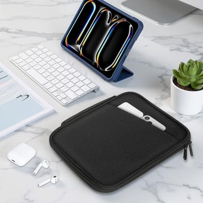 MoKo 9-11 Inch Padded Tablet Sleeve Protective Carrying Case for 11" iPad Air M4 2026, iPad A16/Pro 11 M5, i-Pad 10th/Air 5/4th 10.9, iPad9/8. 10.2, Tab S8/S9 11, Tablet Bag with Handle, Black - color: Black, size: 9-11 Inch