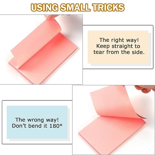 Winner Aura Sticky Notes 3x5 inch Bright Colors Self-Stick Pads 8 Packs 400 Sheets - color: 3x5 in 8 Pads