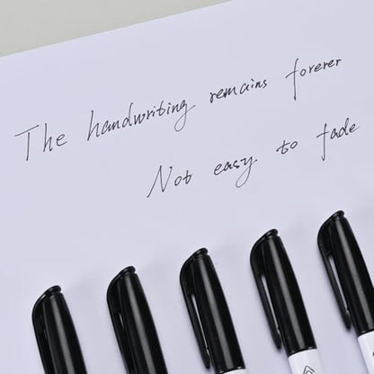 Permanent Markers, Ultra Fine Point, Black, 150 Count, 0.4mm, Fine tip permanent marker set, quick dry, waterproof, fading resists, durable, marks on paper, glass, ceramic, plastic, wood, rock, metal - size: 1 Count (Pack of 150)