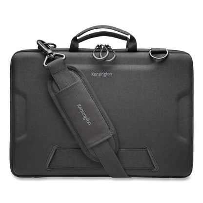Kensington LS520 Stay-On Laptop Case for 11.6" Chromebooks & Laptops, Clamshell, Shoulder Strap, Water-Resistant (K60854WW), Grey - size: 12" Hard