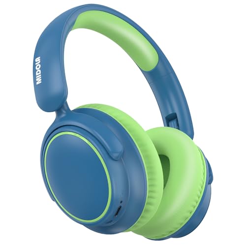 MIDOLA Kids Wireless Headphones Active Noise Cancelling Lightweight Bluetooth Headphone for Kid,Volume Limited 85/94dB Foldable Over-Ear Headset with Mic,68 Hours Playtime,for Toddler Child Green - color: Green