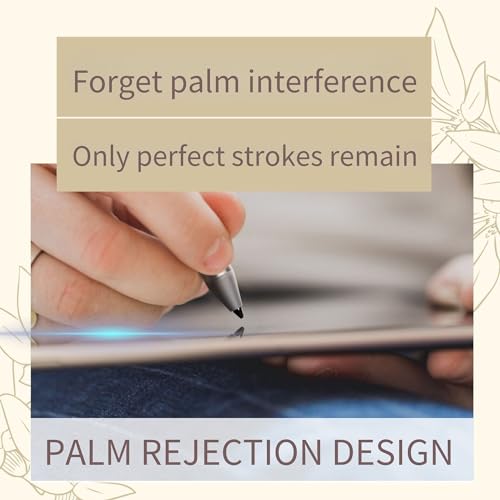 LAZARITE M Pen, Active Stylus for Lenovo Tab P11, Flex 5/14, Yoga 7i, Hp Envy x360/Pavilion x360/Spectre x360, Digital Pen with 4096 Pressure Sensitivity, Palm Rejection, Super Long-Lasting - style: grey