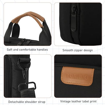 13.3-14 Inch Laptop Sleeve Bag, Padded Carrying Case for New MacBook Neo 13" (A18 Pro), MacBook Pro 14" M5/M4/M3/M2 14" /13", MacBook Air 13.6"/14" M5/M4/M3/M2 2026-2022, Surface Pro AI PC/9/8 13" - color: Black, size: 13.3-14 Inch