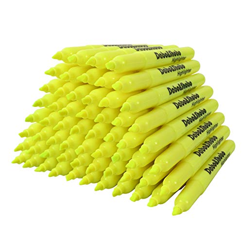 Dabo&Shobo Yellow highlighter, 60 Pack -bright color, chisel tip, for Adults Highlighting in the Home School Office … - size: 60 pcs