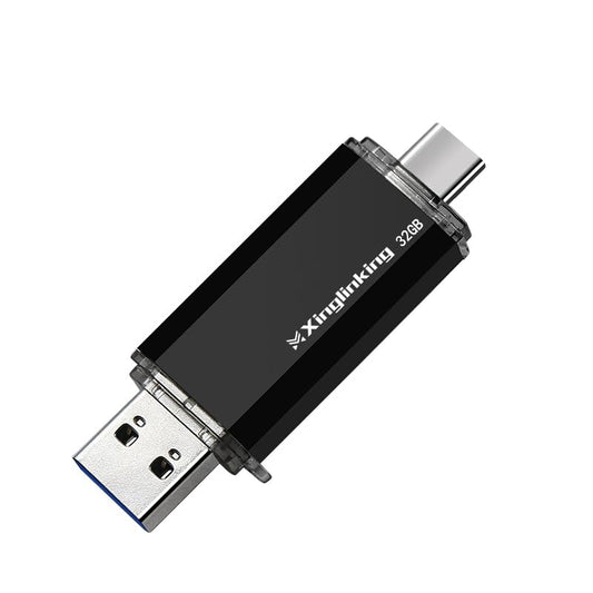 32GB Dual USB Flash Drive USB C & USB A 2-in-1, Thumb Drive for Type-C Phones, PC, External Storage for Photos/Videos/Files - size: 32GB