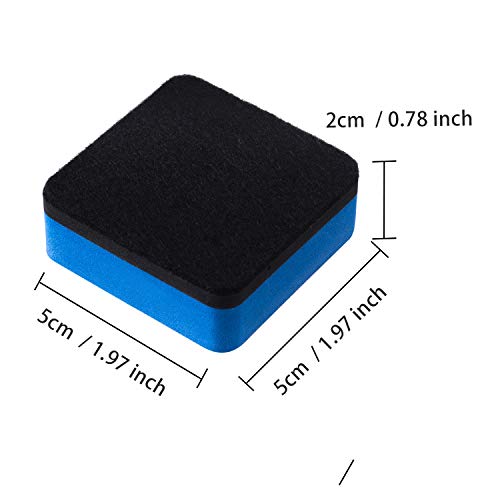 Dry Erase Erasers, 40 Pack Magnetic Whiteboard Dry Erasers | Chalkboard Cleaner Wiper for Kids and Classroom Teacher Supplies Home and Office, Blue - color: 40 Pack-blue