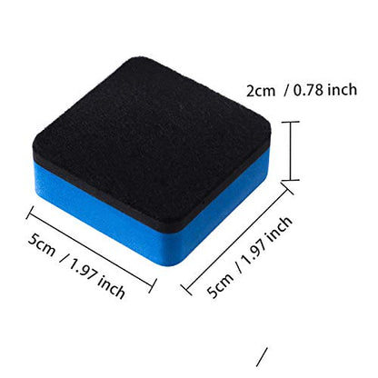 Dry Erase Erasers, 40 Pack Magnetic Whiteboard Dry Erasers | Chalkboard Cleaner Wiper for Kids and Classroom Teacher Supplies Home and Office, Blue - color: 40 Pack-blue