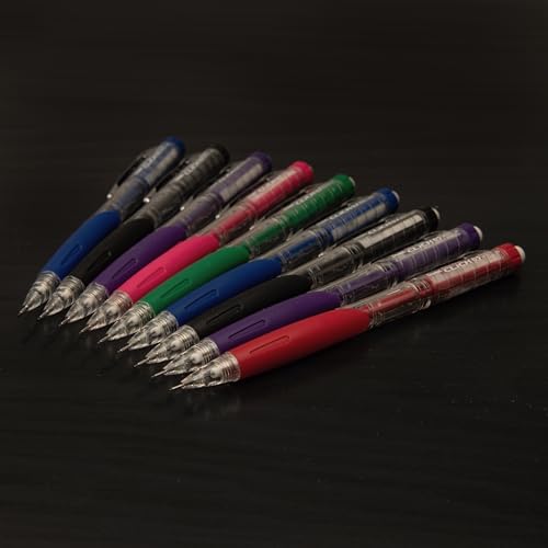 Pentel Twist-Erase Click Mechanical Pencil (0.7mm), Pack of 6 Pencils with 2 Pack of Lead Refills (PD277TLBPS6M) - style: Lead Size 0.7mm
