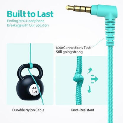 AILIHEN Classroom Headphones Kids Bulk 20-Pack with Mic for School, 93dB | Volume Limited K-12 On-Ear Durable Wired Headset for Students Children, 3.5mm Jack for Chromebooks Tablets Laptop Computer - color: 20Pack
