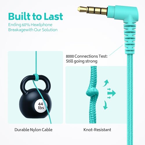 AILIHEN Kids Headphones Bulk 10-Pack for School Classroom with Mic, 93dB | Volume Limited K-12 On-Ear Durable Headset for Everyday Students Children, 3.5mm Jack for Chromebooks Tablets Laptop Computer - color: 10Pack