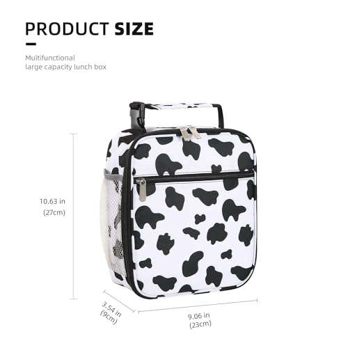 Lovoeo Lunch box Lunch bag for men women Insulated Lunchbox Lunch bags for Work Picnic Travel (Cow) - color: Cow