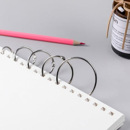 Mr. Pen- Loose Leaf Binder Ring, 60 Pack, 4 Sizes (1", 1.25", 1.5", 2") | Metal Loose Leaf Binder Book Rings for Books and Index Cards, Scrapbook, Keychains, School, Home, Office, Silver - color: Silver, size: 1", 1.25", 1.5", 2", 60 Pack