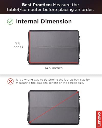 Lenovo Urban Laptop Sleeve 14 Inch for Laptop/ Notebook/Tablet Compatible with MacBook Air/Pro Water Resistant - Charcoal Grey - size: 14 inch