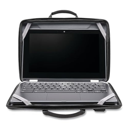 Kensington LS520 Stay-On Laptop Case for 11.6" Chromebooks & Laptops, Clamshell, Shoulder Strap, Water-Resistant (K60854WW), Grey - size: 12" Hard