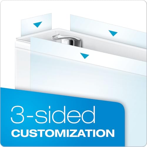 Cardinal Binder Performer with ClearVue Covers, 1.5" Round Rings, 350-Sheet Capacity, White - color: White, size: 1.5-Inch