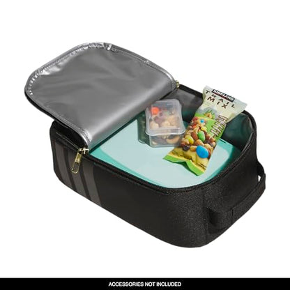 adidas Kids Santiago Lunch Bag for Girls & Boys – Insulated Cooler Lunchbox, 8L - color: 4.0/Black/ Gold Metallic