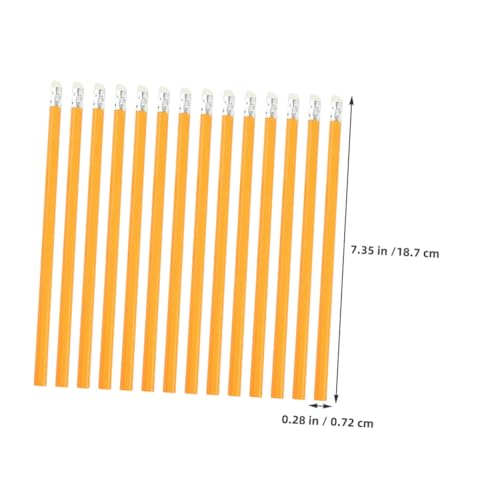 100pcs Wooden Hb Pencils with White Eraser Tips, Extended Writing Pencils Bulk Set for Students and Teens, Classroom and Office Supplies