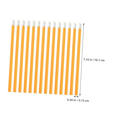 100pcs Wooden Hb Pencils with White Eraser Tips, Extended Writing Pencils Bulk Set for Students and Teens, Classroom and Office Supplies