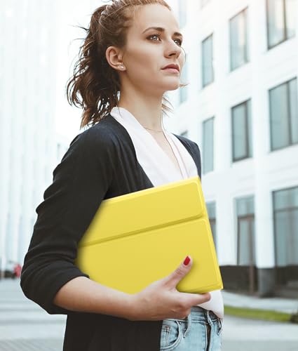 Hamile for iPad 11th 10th Generation Case with Keyboard - 7 Colors Backlit Wireless Detachable Folio Keyboard Cover with Pencil Holder for iPad 11-inch A16 2025 10th Gen 10.9 Inch 2022 (Yellow) - color: Yellow