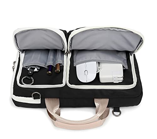 360° Protective Laptop Shoulder Sleeve Case Bag for MacBookAir 13 inch,MacBook Pro 14 inch and 13.3 inch-14.4 inch Laptop (Black) - color: Black, size: 12 inch-13.5 inch