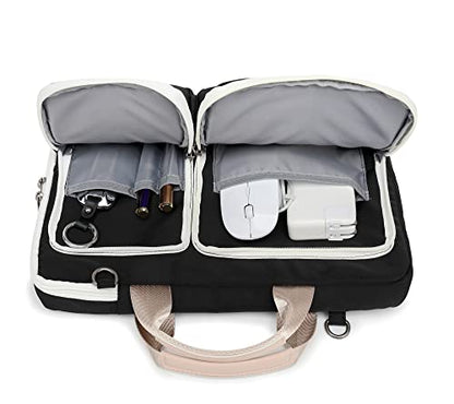 360° Protective Laptop Shoulder Sleeve Case Bag for MacBookAir 13 inch,MacBook Pro 14 inch and 13.3 inch-14.4 inch Laptop (Black) - color: Black, size: 12 inch-13.5 inch