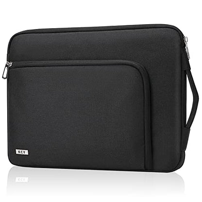 KCY Laptop Sleeve 11.6 Inch, Waterproof Slim Laptop Case Bag with Handle Compatible with Surface Pro 7/8/9/11/12, MacBook Air 11/12, 11-12 Inch Chromebook, Black - color: Black, size: 11-12.6 Inch(32x23x2.5cm)