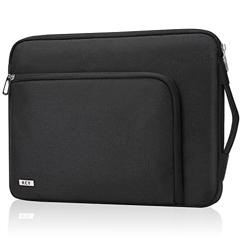 KCY Laptop Sleeve 11.6 Inch, Waterproof Slim Laptop Case Bag with Handle Compatible with Surface Pro 7/8/9/11/12, MacBook Air 11/12, 11-12 Inch Chromebook, Black - color: Black, size: 11-12.6 Inch(32x23x2.5cm)