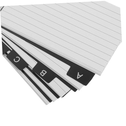 HOMSFOU Index Cards with Metal Binder Rings Blank Flash Cards for Studying and Office Use 3x5 Inches Convenient Learning Tools for Students and Professionals