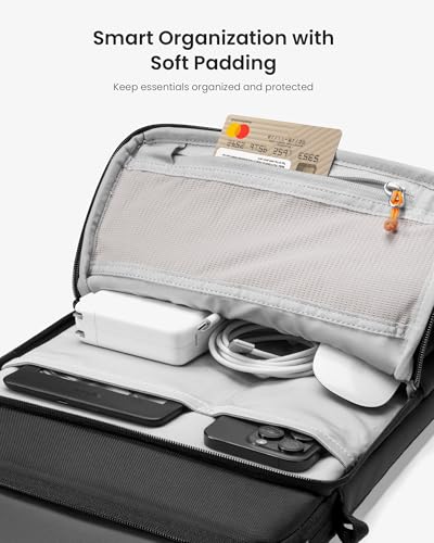tomtoc 360 Protective Laptop Sleeve Designed for 16-inch New MacBook Pro M5/M4/M3/M2/M1 Pro/Max 2026-2019, Water-Resistant Well-Organized Accessory Sleeve Case with Handle - size: 16 inch for New Macbook Pro