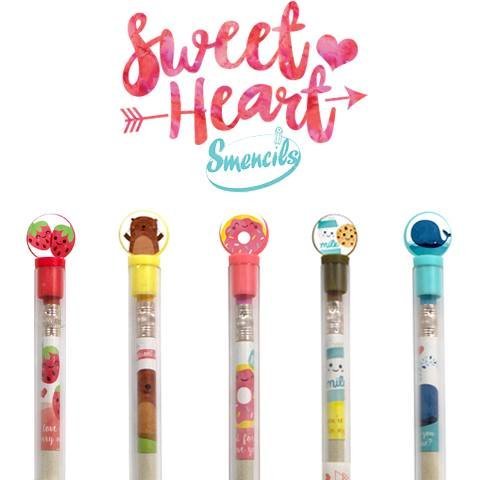 Sweetheart Smencils Cylinder - HB #2 Scented Pencils, 50 Count, Gifts for Kids - color: Sweetheart