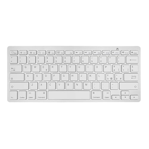 Wireless Italian Keyboard, Minority Language Ultra Thin Lightweight Silent Bluetooth Keyboards for Laptop/PC/Tablet/Desktop/Smart TV (Italian) - style: Italian