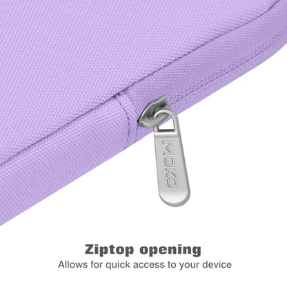 MoKo 9-11 Inch Tablet Sleeve Bag Padded Protetive Carrying Case | Fits New 11inch iPad Air M4, iPad A16 2025, iPad Pro 11 M4, Air 5/4/3, iPad 10/9/8th Gen, Tab S8/S9 11", Lilac - color: Lilac, size: 9-11 inch