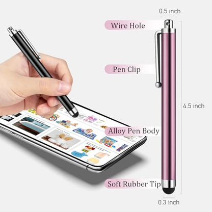 Stylus Pens for Touch Screens, AGREJO High Precision Universal Stylus for iPad iPhone Tablets Samsung Galaxy All Capacitive Touch Screens (10-Pack) - color: 10-Pack