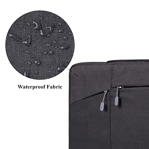 Megoo 12inch Laptop Sleeve Case with Handle Carrying Travel Case(Black) | Fit for Microsoft Surface Pro 12(2026)/11/10/9/X/8 13",Samsung Galaxy Tab 12.4" and Most 11"-13" Tablet Chromebook Computers - color: Black, size: 11-12.5Inch