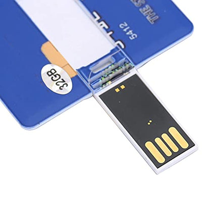 Card U Disk, Simple Unique USB Flash Drive 32GB Computer External Student Office Creative Portable Storage Card Shape U Disc,for Computer Laptop Desktop