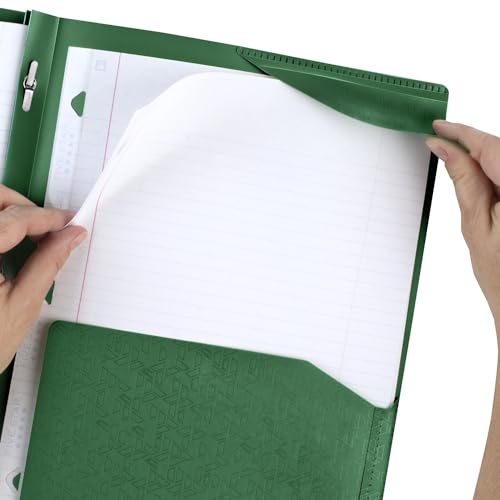 Five Star 2-Pocket Folder, Plastic Folder with Stay-Put Tabs and Prong Fasteners, Holds 8-1/2" x 11" Paper, Forest Green (72111) (Pack of 2) - color: Green, size: 1 Count (Pack of 2)
