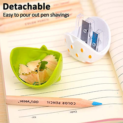 4pcs Cute Owl Pencil Sharpener with Dual Holes, Cartoon Animal Plastic Colored Cat Manual Handheld Small Compact Sharpeners for Student Kids School Classroom Must Haves Stationery Supplies