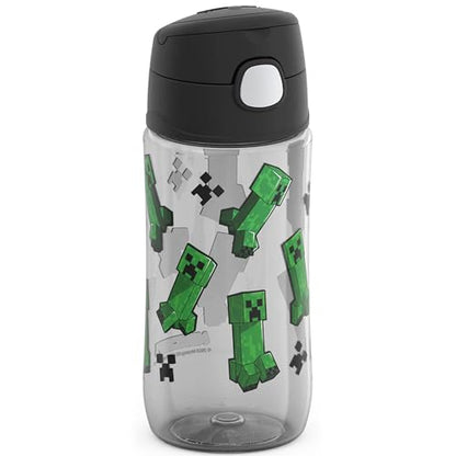 THERMOS FUNTAINER 16 Ounce Plastic Hydration Bottle with Spout, MINECRAFT - color: Minecraft